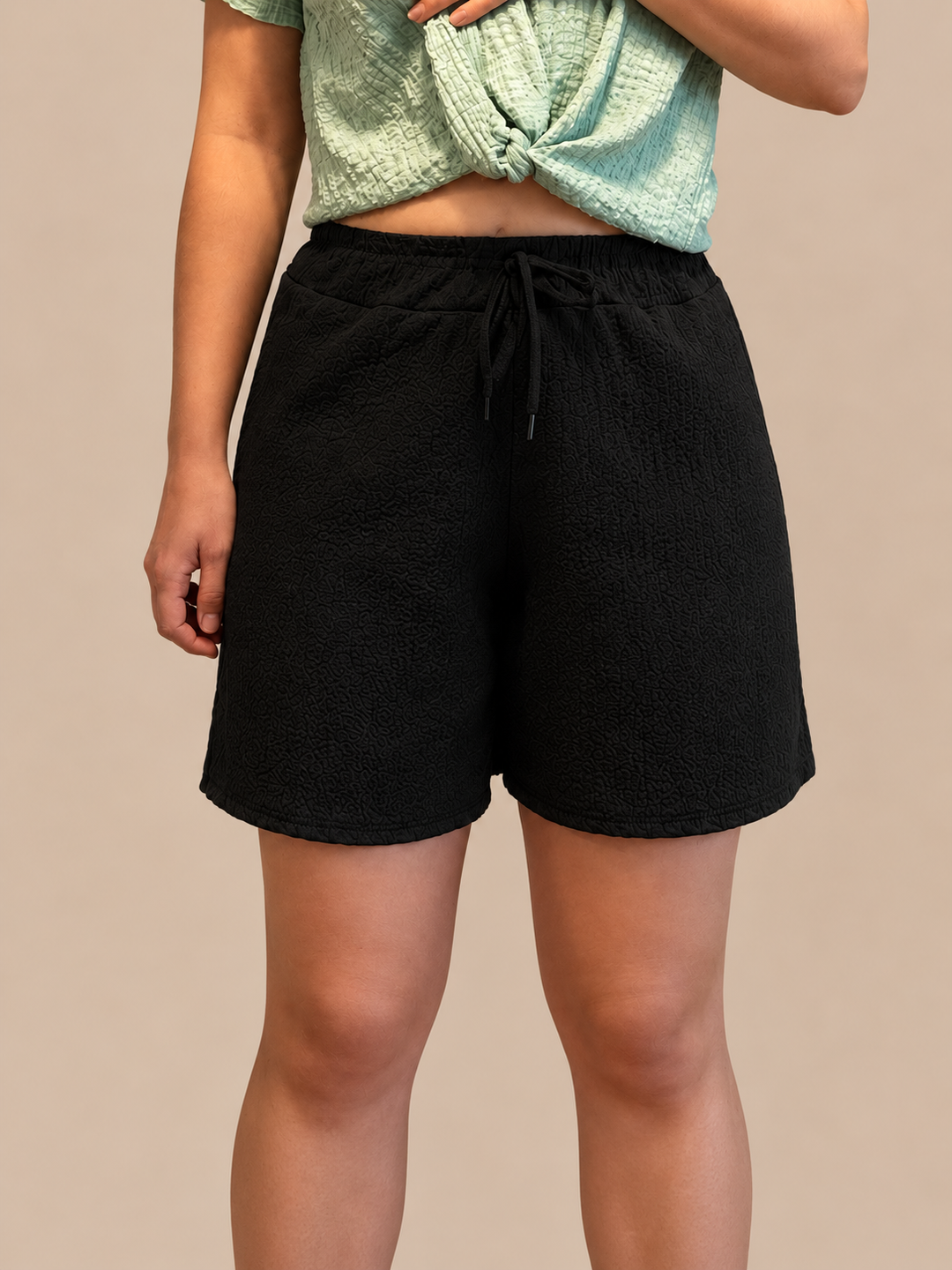 Shorts in Kreppoptik