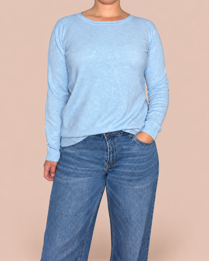 Pullover Basic - Hellblau