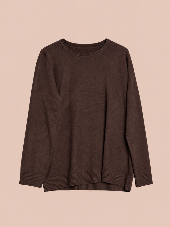 Pullover Basic - Braun