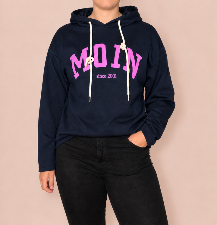 Hoodie "Moin" - Dunkelblau