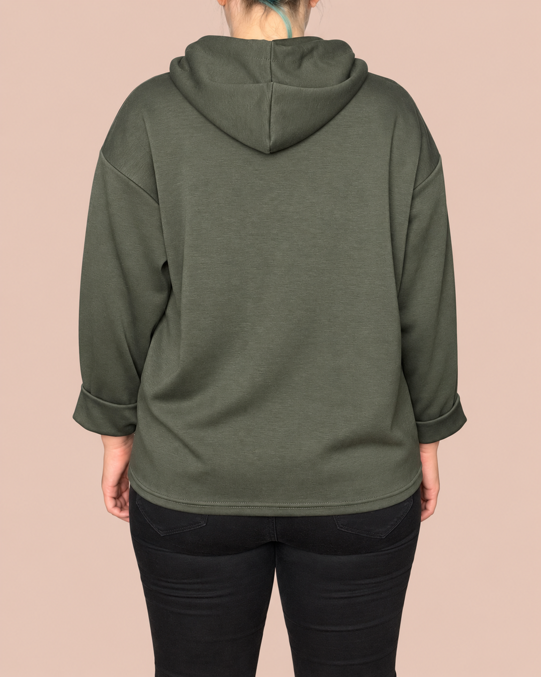 Hoodie "Moin" - Olivgrün