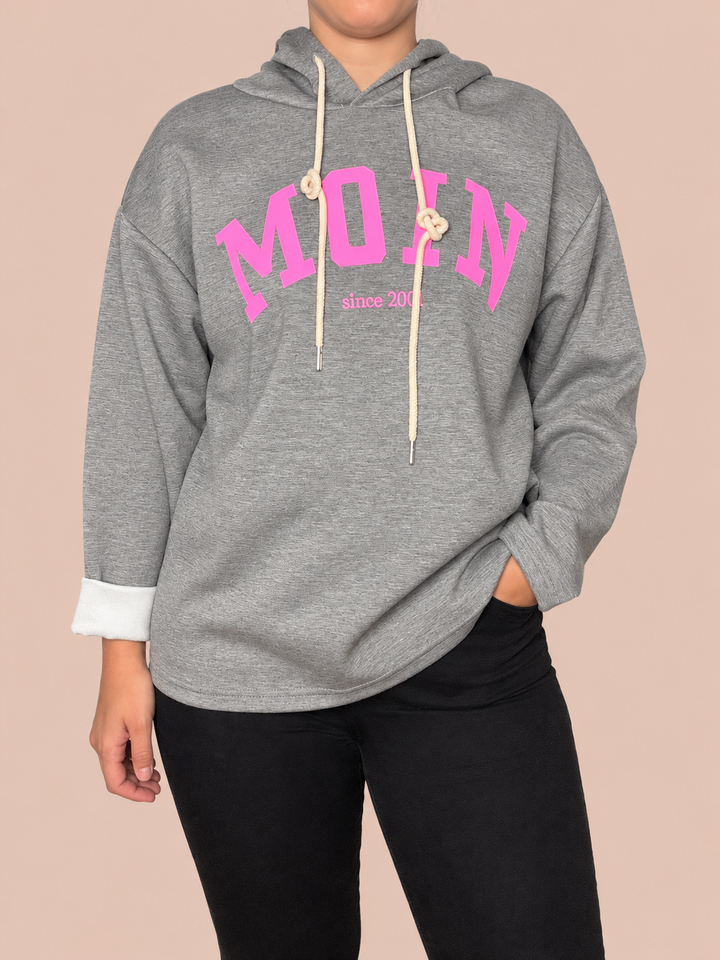 Hoodie "Moin" - Grau
