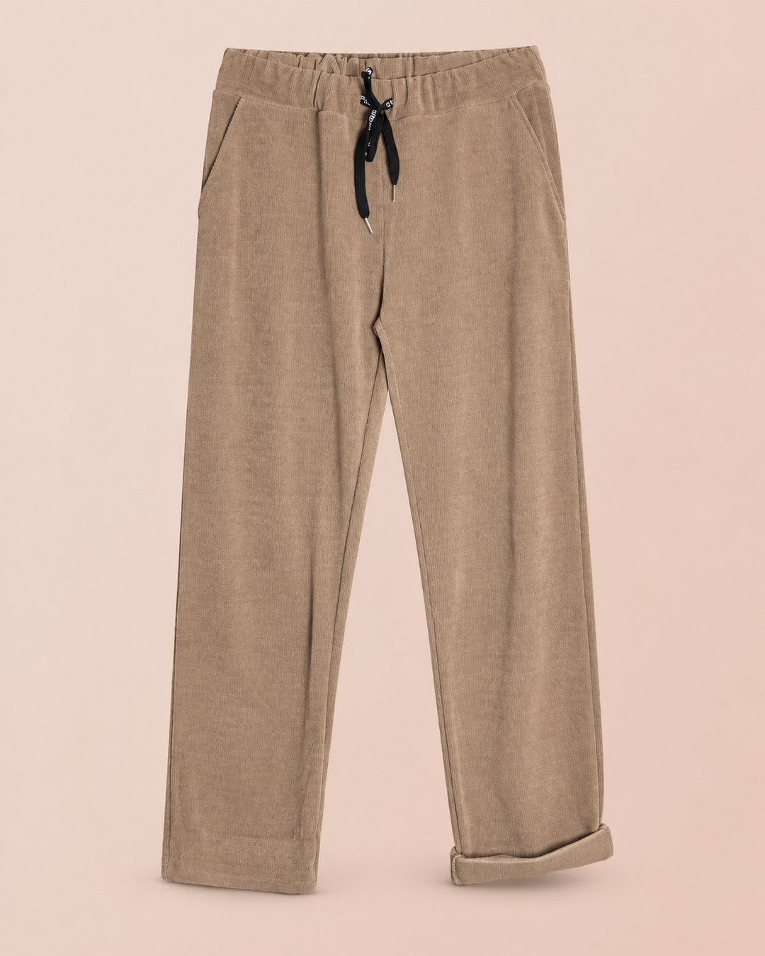 Hose in Cord-Optik - Beige
