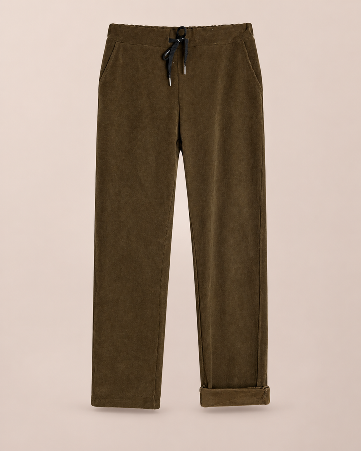 Hose in Cord-Optik - Braun