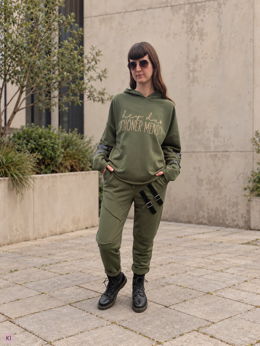 Cargohose mit Schnallendetails