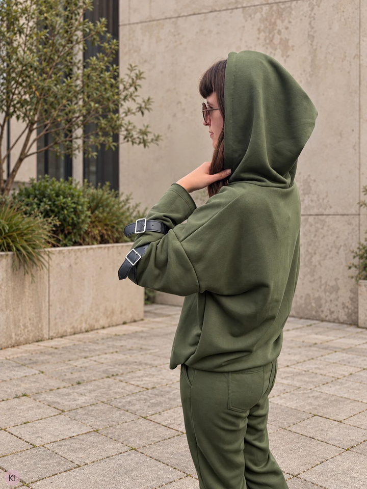 Statement-Hoodie "hey du schöner Mensch"