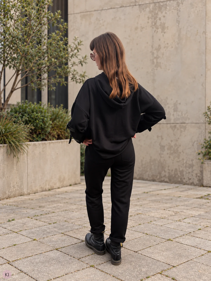 Statement-Hoodie "hey du schöner Mensch"