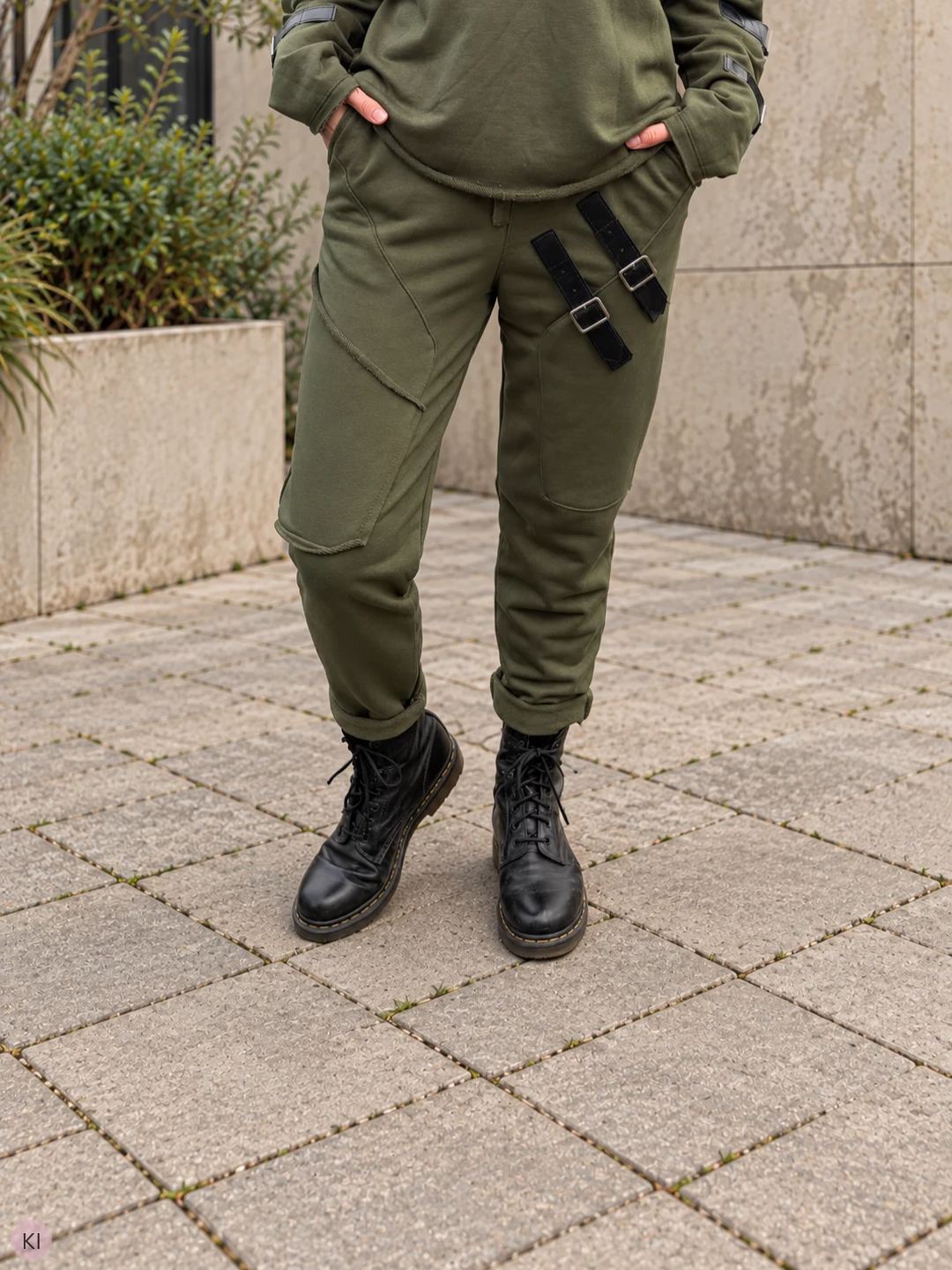 Cargohose mit Schnallendetails