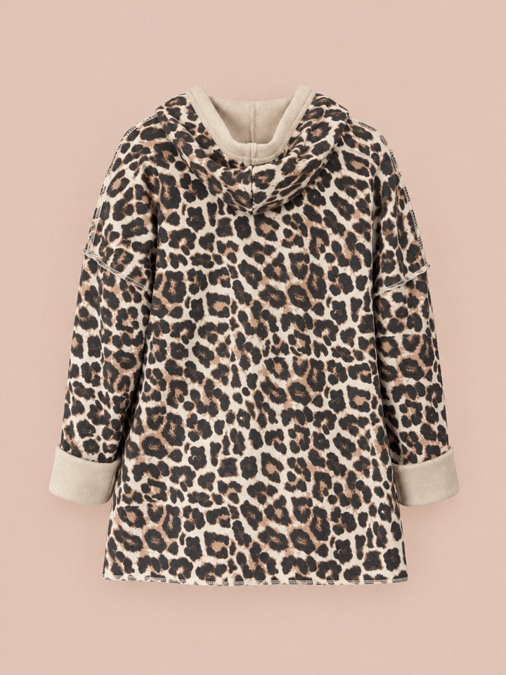 Hoodie in Leo-Optik