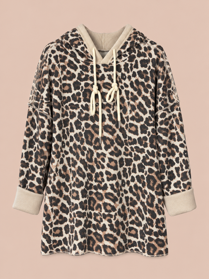 Hoodie in Leo-Optik
