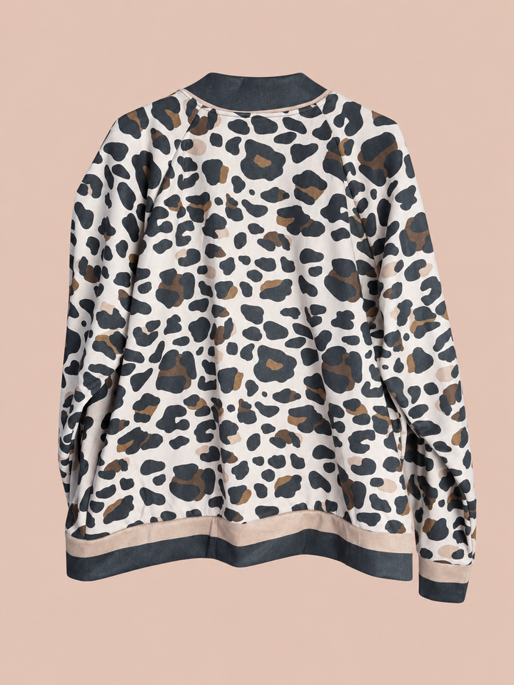 Jacke Leo Creme - Beige/Schwarz