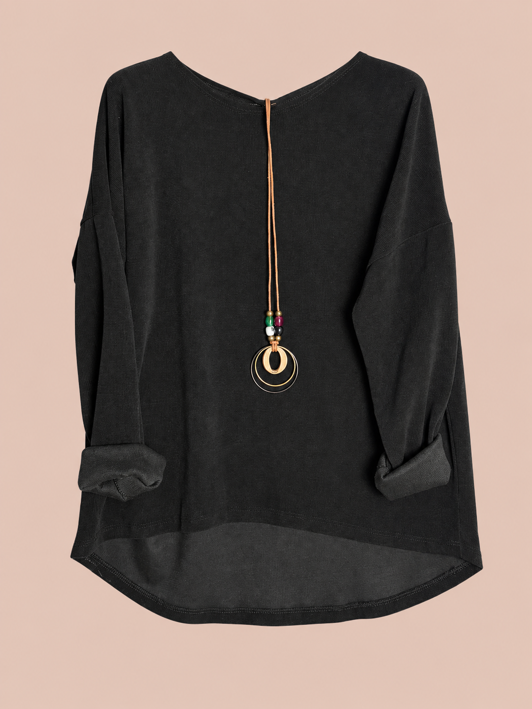 Pulli in Cord-Optik - Braun