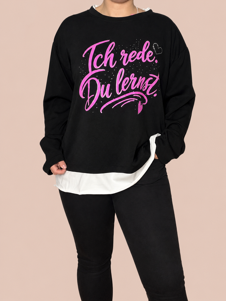 Pullover "Ich rede du lernst"