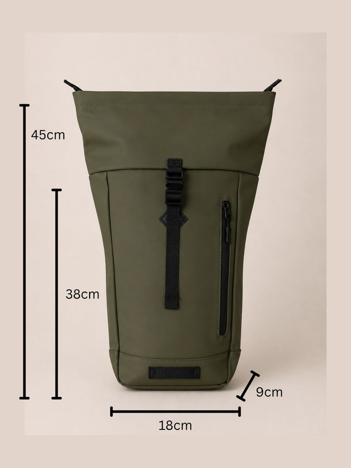 Rolltop Rucksack Klein - Hellblau