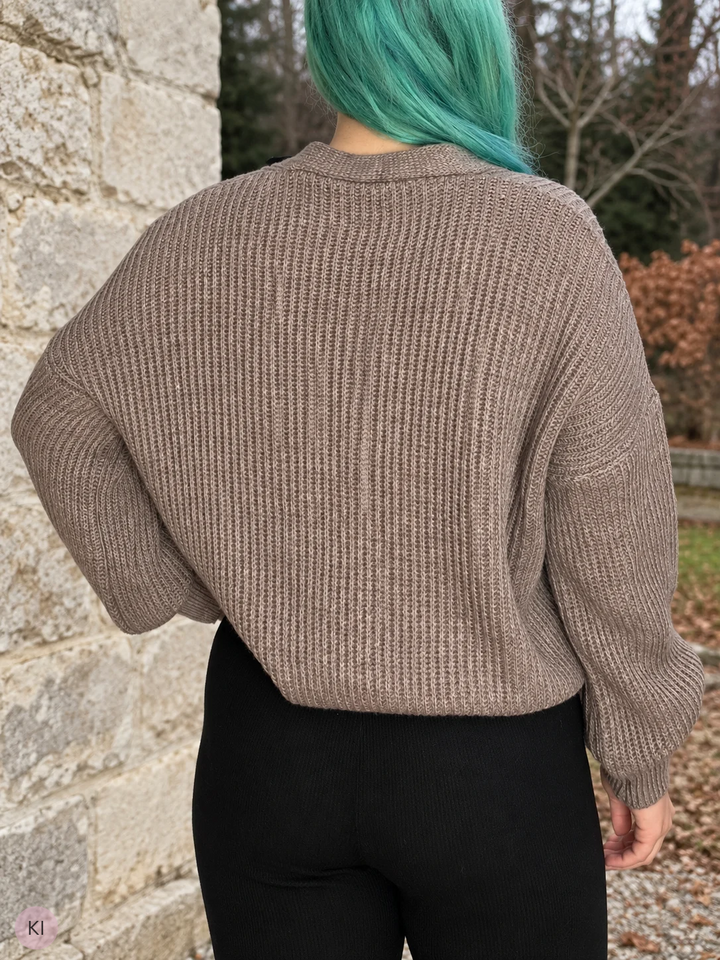 Strickjacke mit Knöpfen