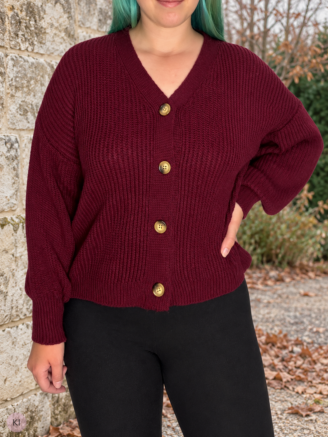 Strickjacke mit Knöpfen
