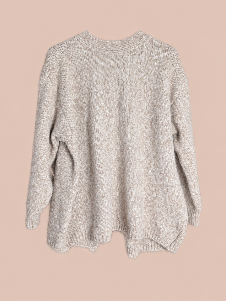 Strickjacke - beige