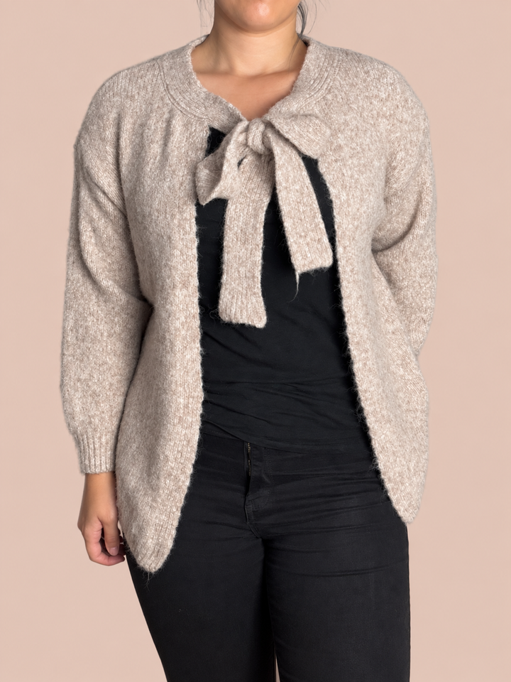 Strickjacke - beige