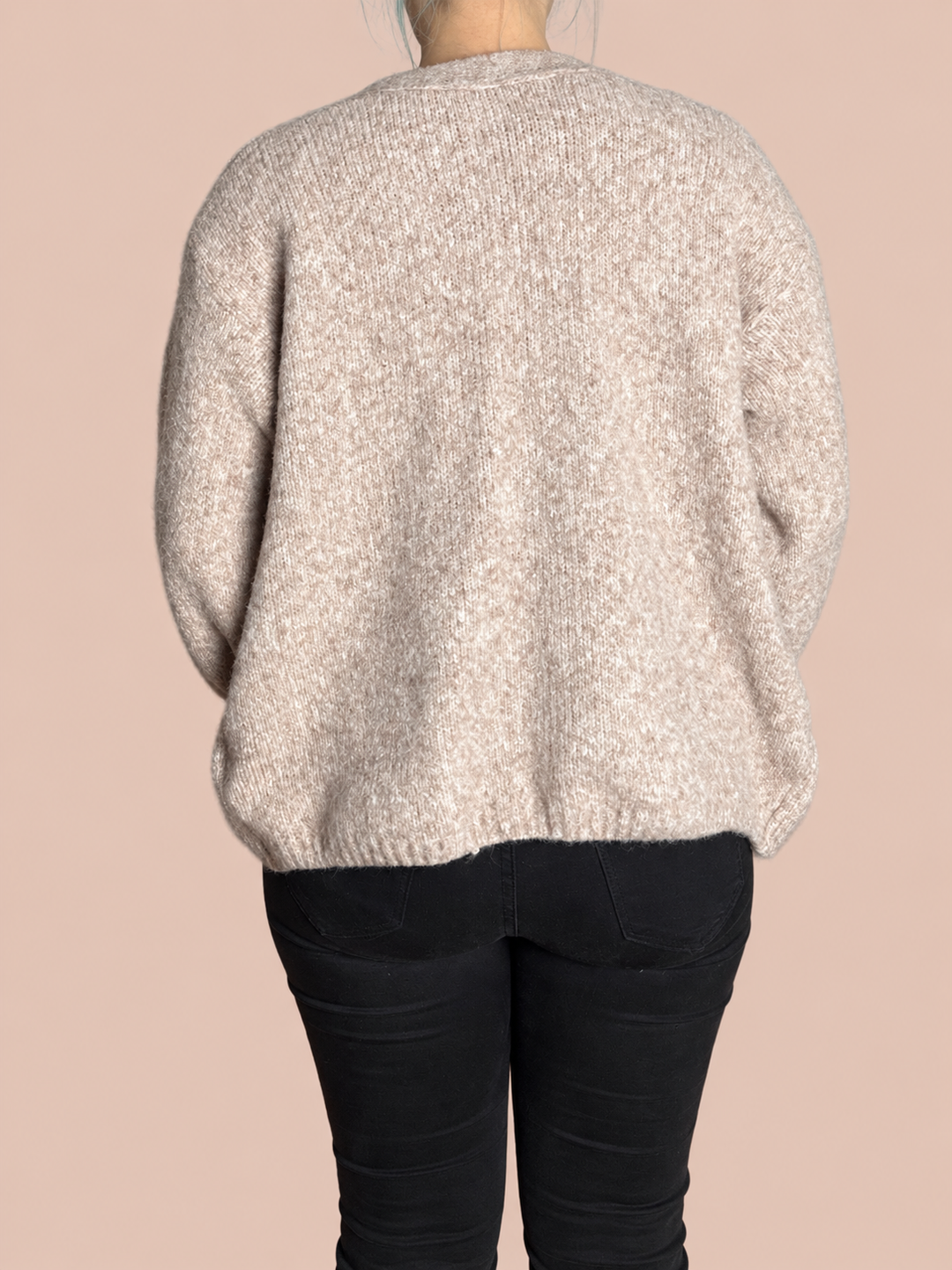 Strickjacke - beige