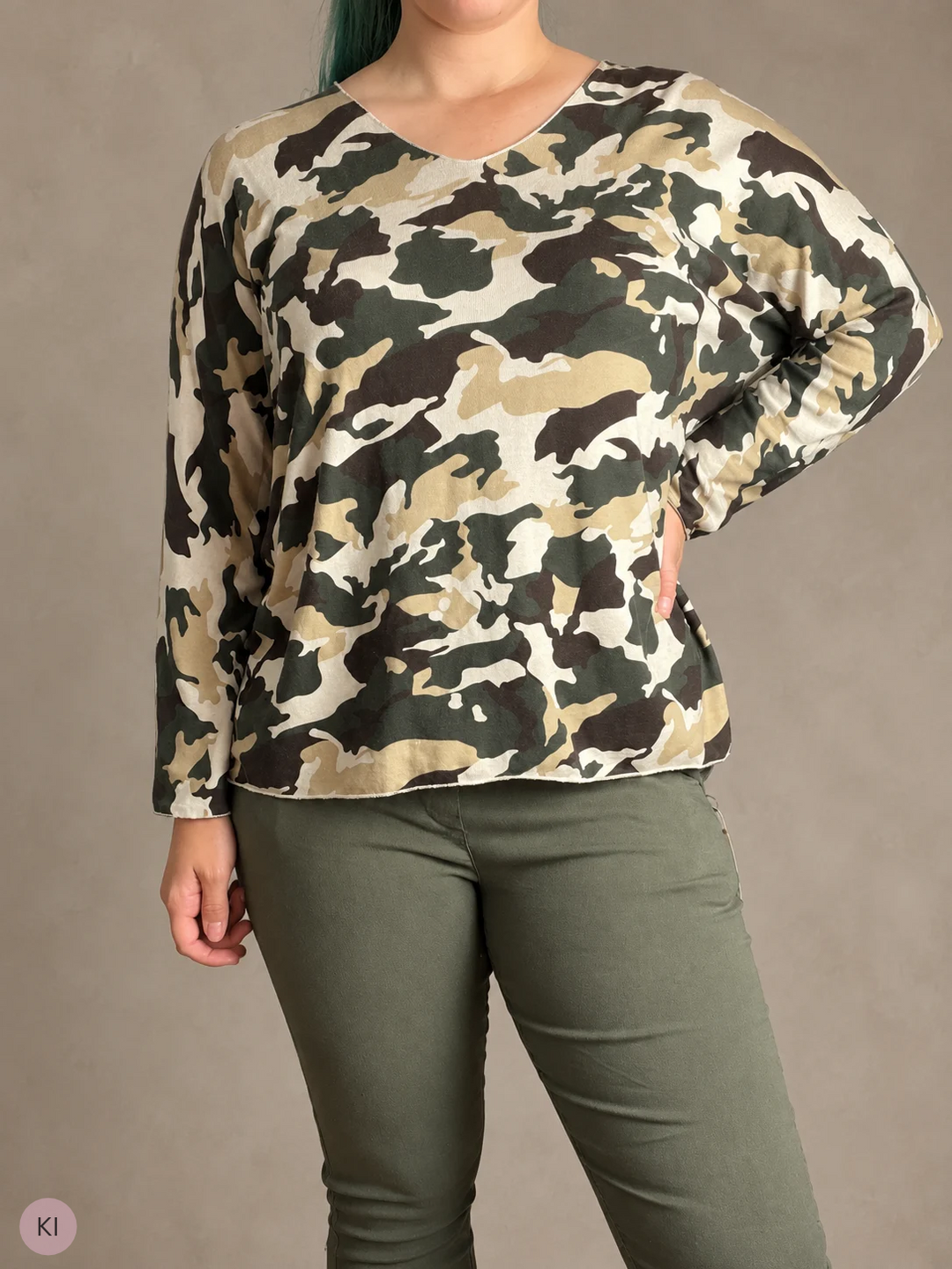 Pullover mit Camouflage-Muster