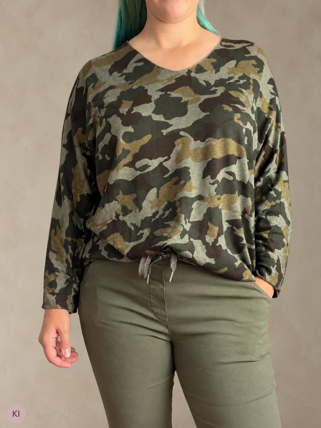 Pullover mit Camouflage-Muster