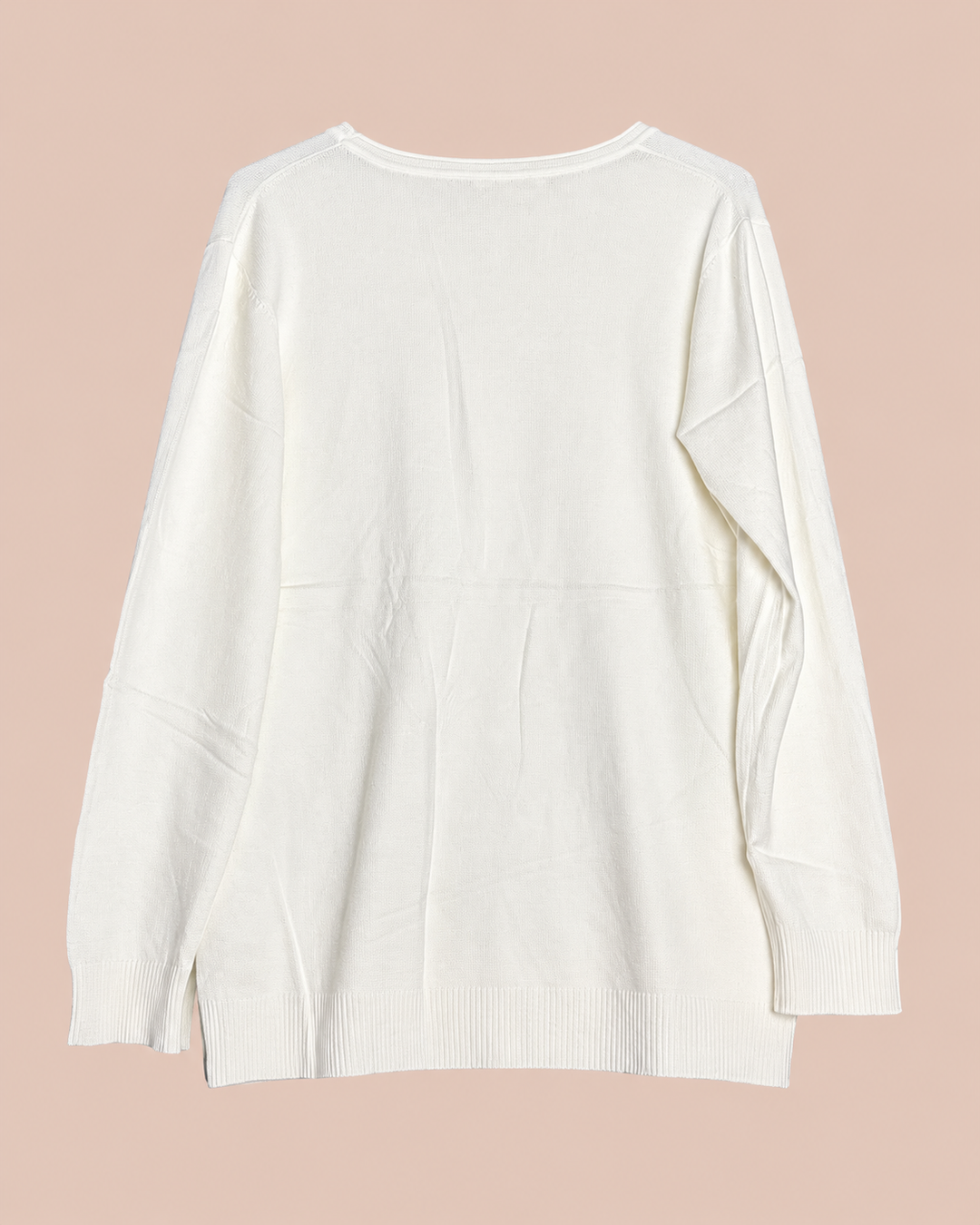 Pullover Basic - Cremeweiß