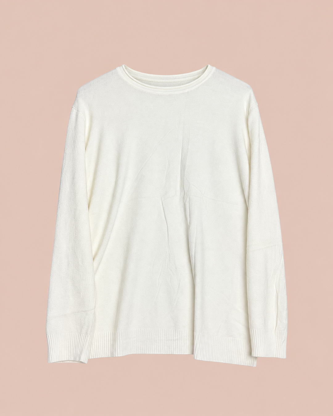 Pullover Basic - Cremeweiß