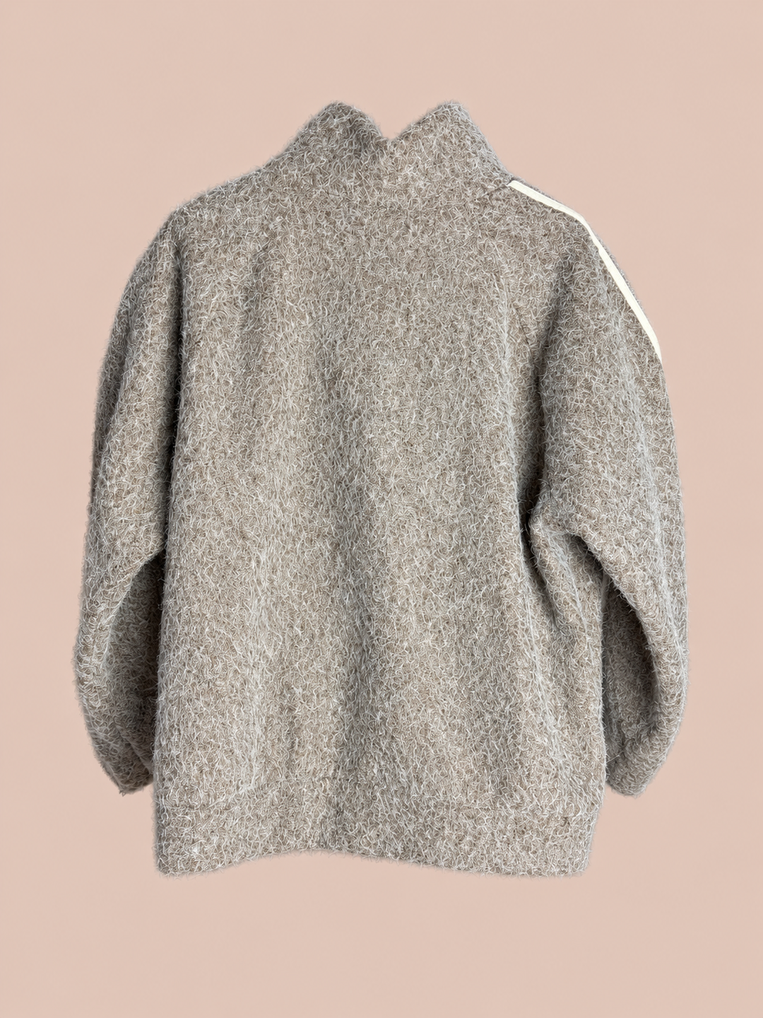 Cozy Stripe Jacke - Beige